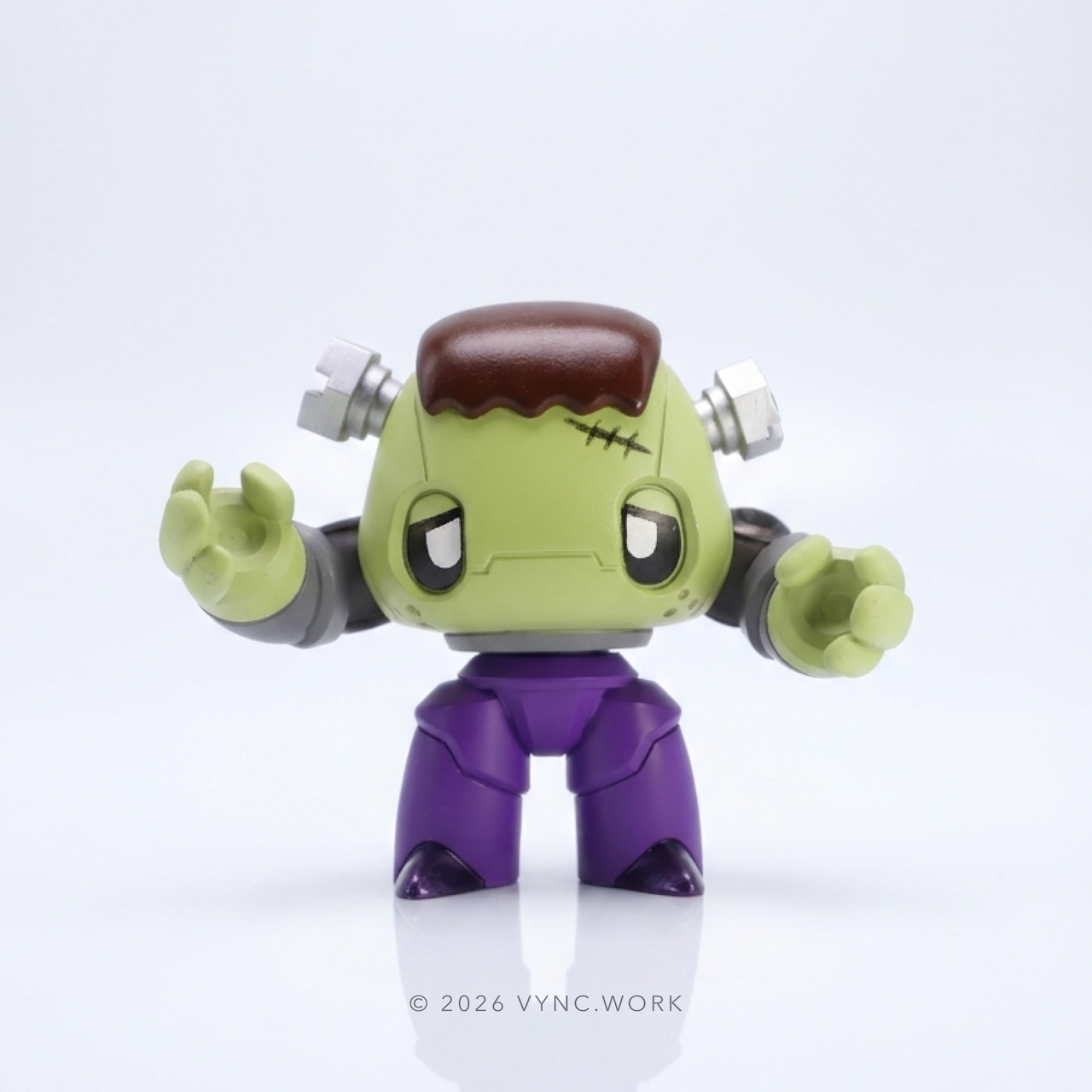 Monsters & Misfits Frankenstein inspired art toy front view collectible figure